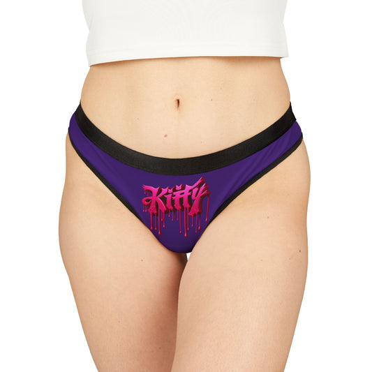 Women's Thong Purple and pink (Kitty)